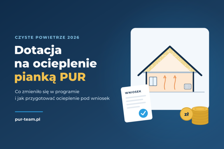 Dofinansowanie do ocieplenia pianką PUR w 2026: co zmieniło się w Czystym Powietrzu